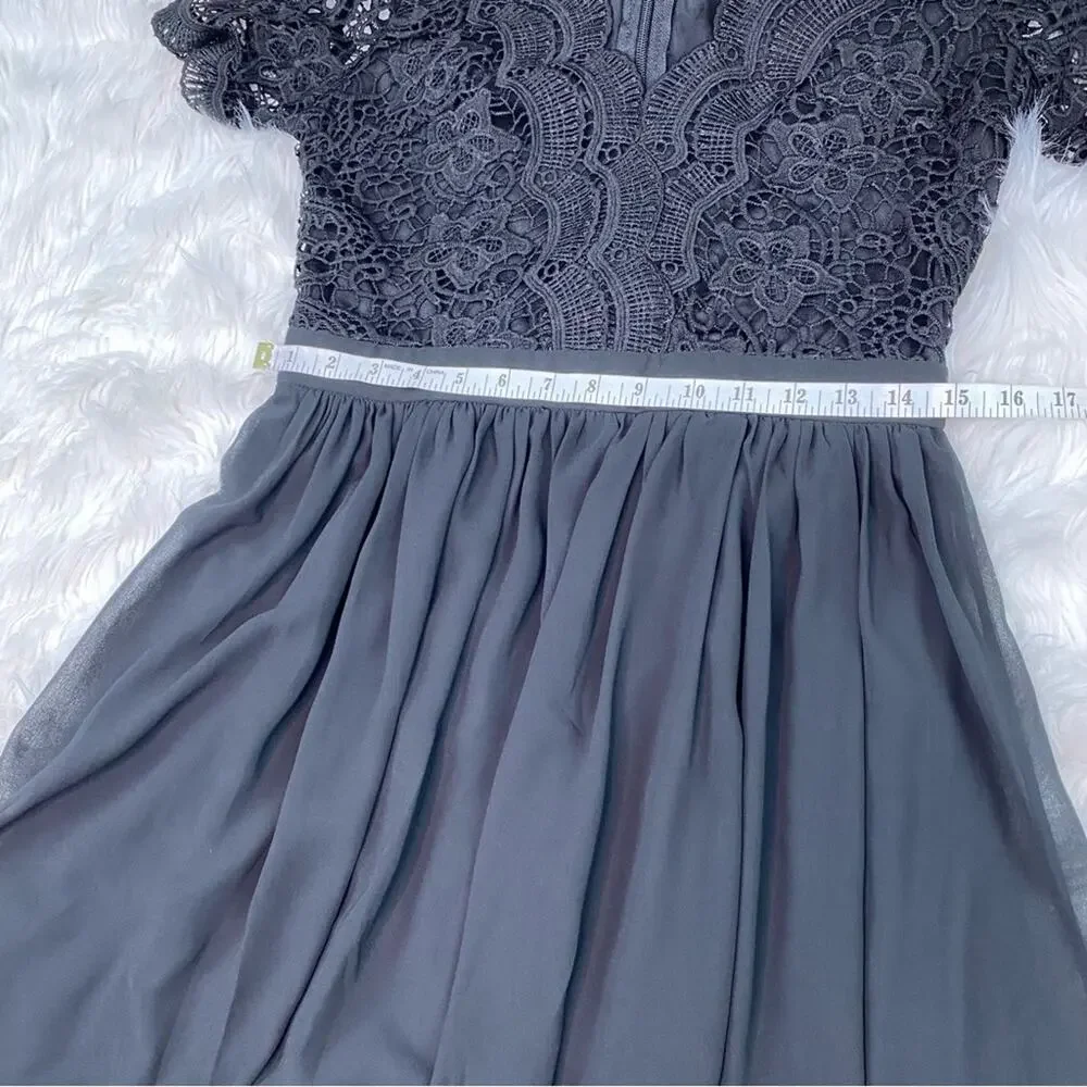 Lulu's Angel In Disguise Lace Cocktail Dress Black Size M 24945 Skater‎ - Picture 7 of 12